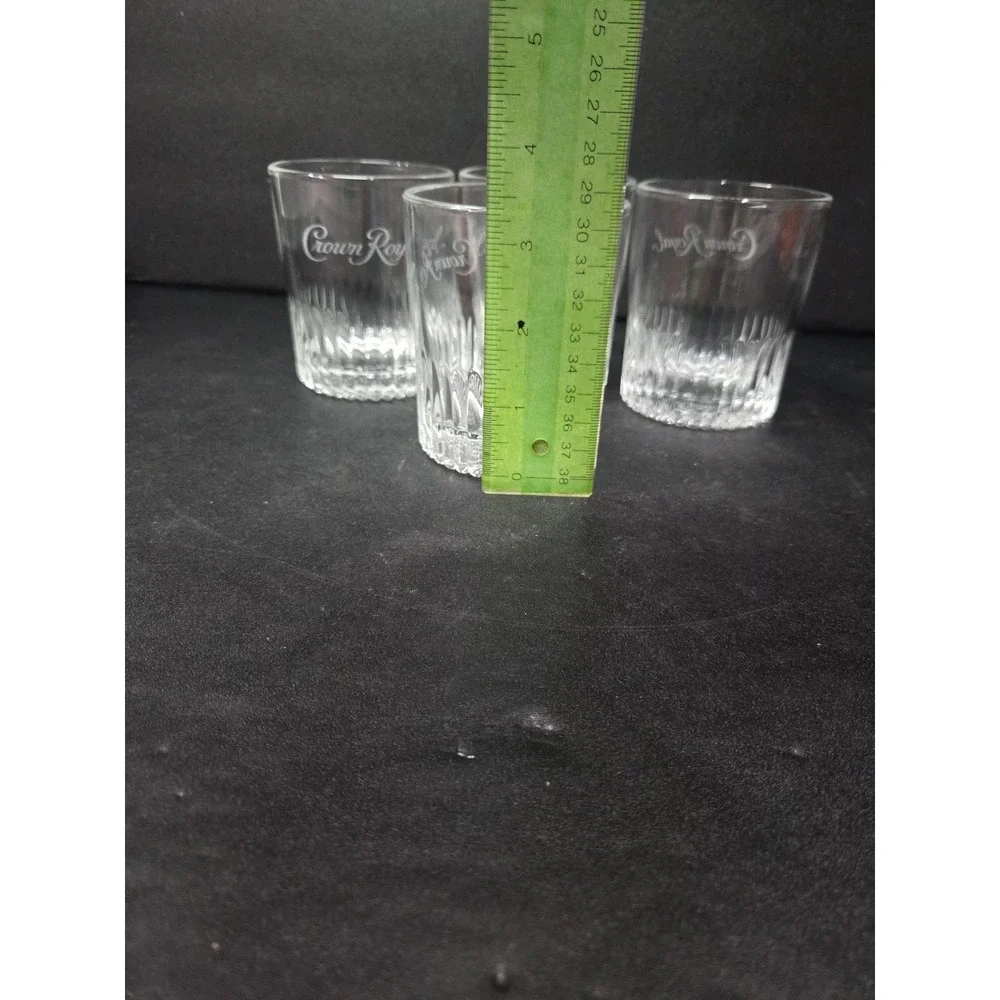 Crown Royal Whiskey Rocks Glasses, Set of 4, Limited Ed, Scotch Whiskey‎ Glass